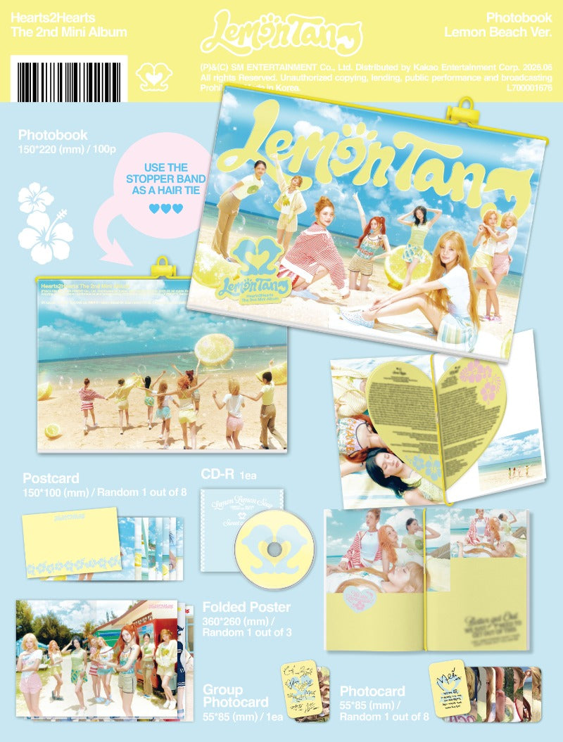 Hearts2Hearts The 2nd Mini Album - Lemon Tang (Photobook Ver.)