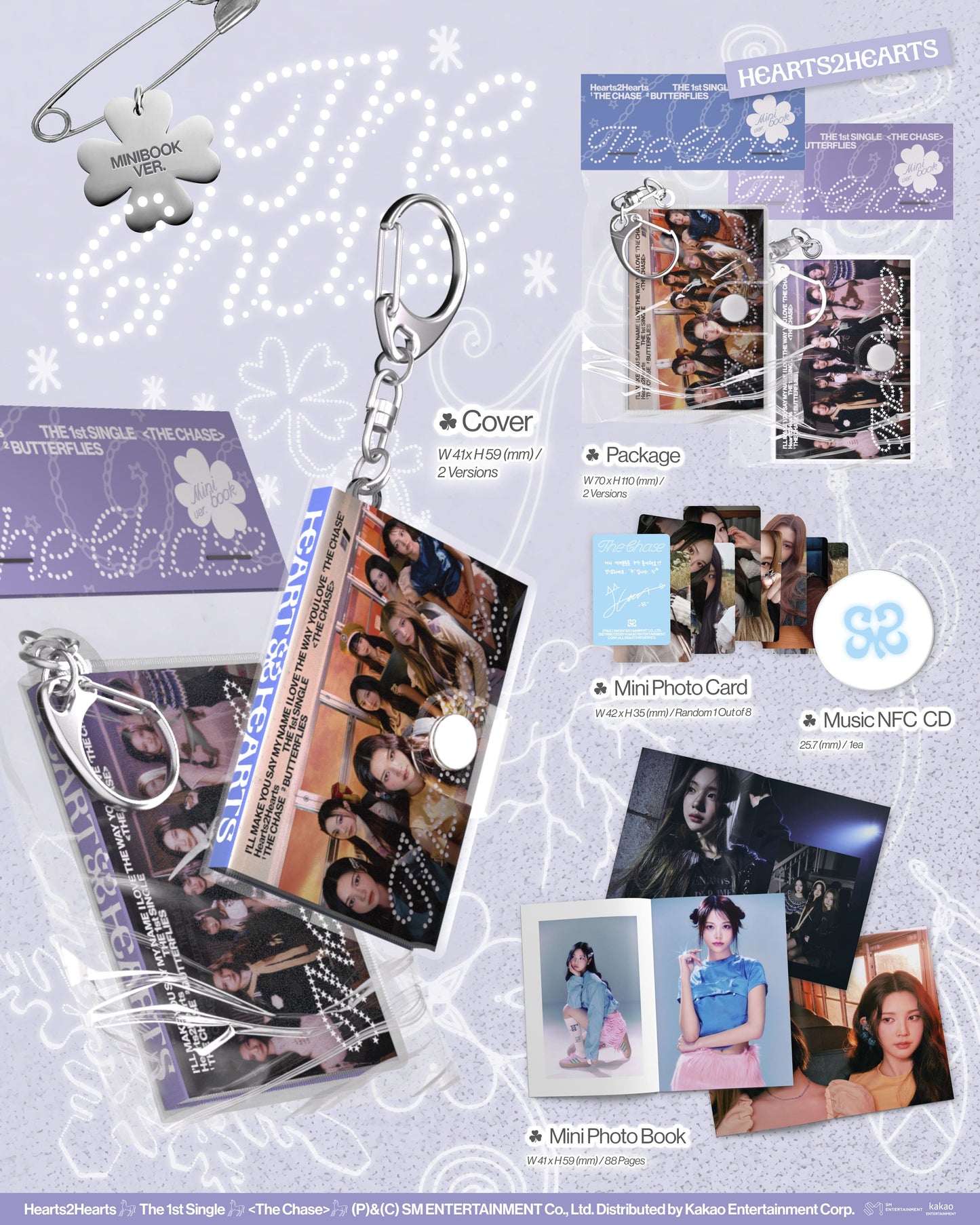 Hearts2Hearts The 1st Single – The Chase (Mini Book Ver.) (Random)