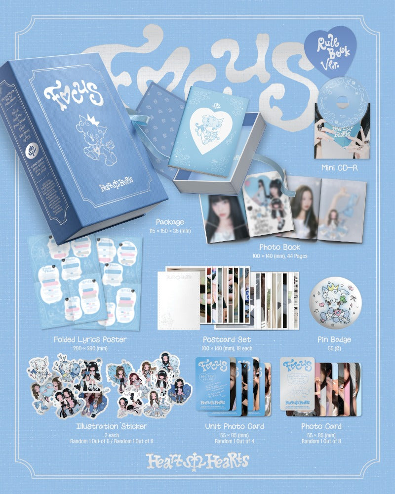Hearts2Hearts The 1st Mini Album - FOCUS (Rule Book Ver.)