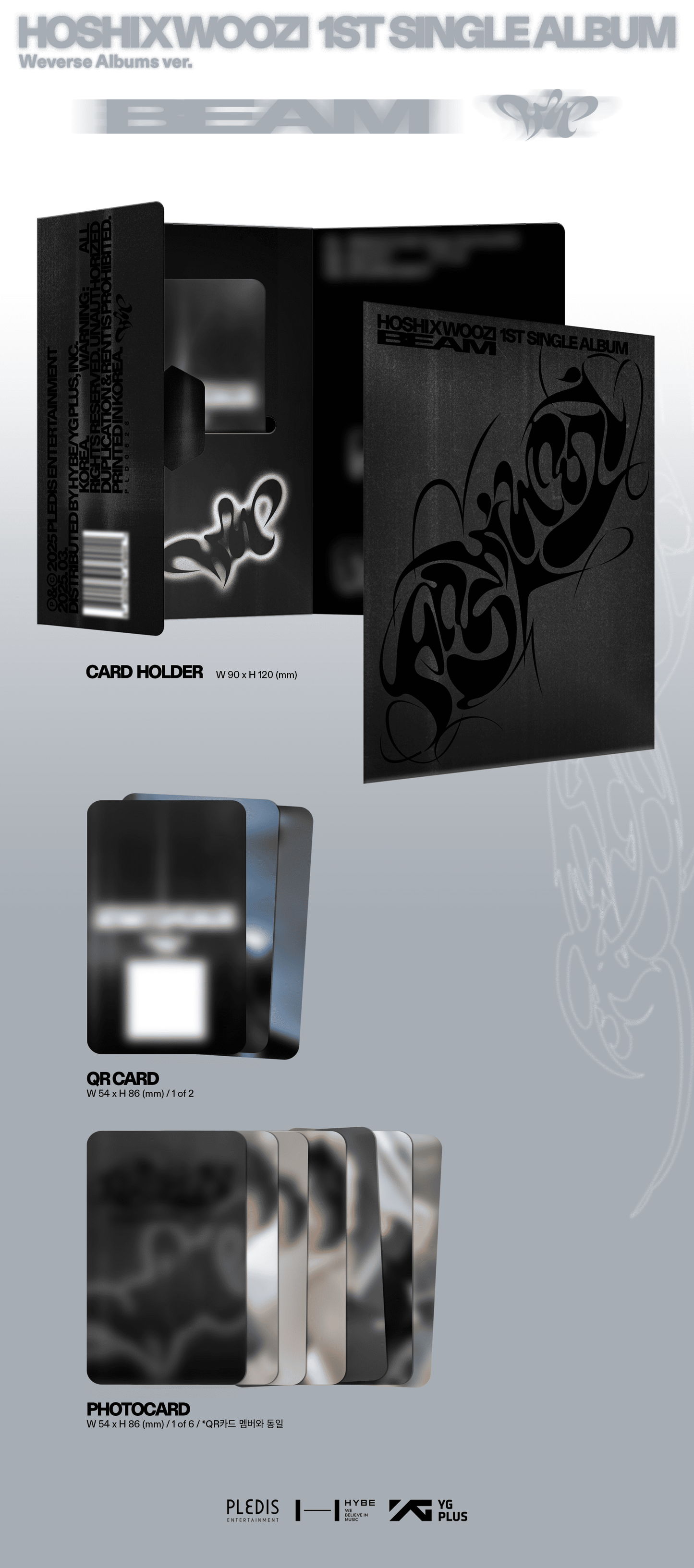 HOSHI X WOOZI (Seventeen) 1st Single Album – BEAM (Weverse Albums Ver.)