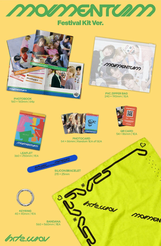 PRE-ORDER: hrtz.wav 2nd Mini Album - The Second Wave : MOMENTUM (Festival Kit Ver.)