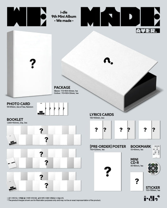 PRE-ORDER: i-dle 9th Mini Album - We made (A Ver.)