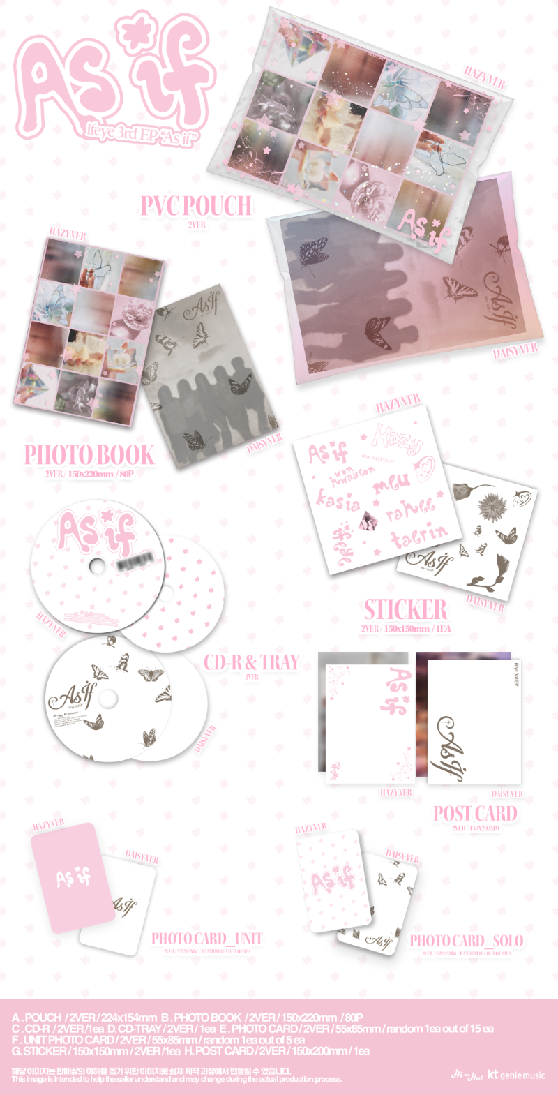 ifeye 3rd EP Album - As if (Photobook Ver.) (Random)