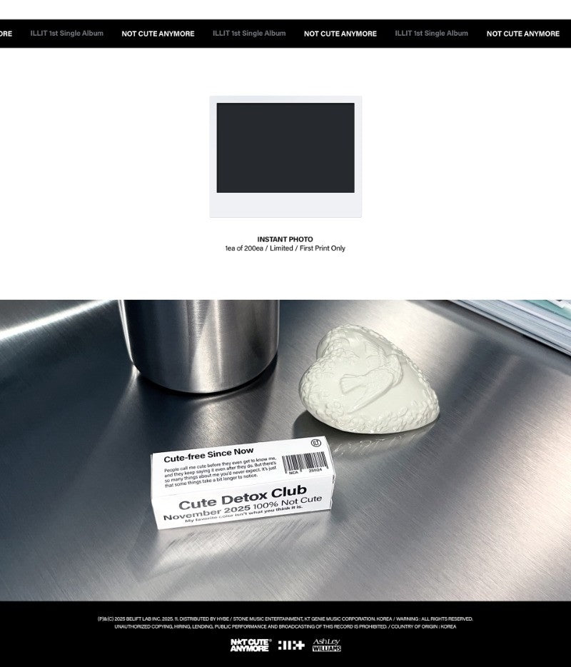 ILLIT 1st Single Album - NOT CUTE ANYMORE (Random)