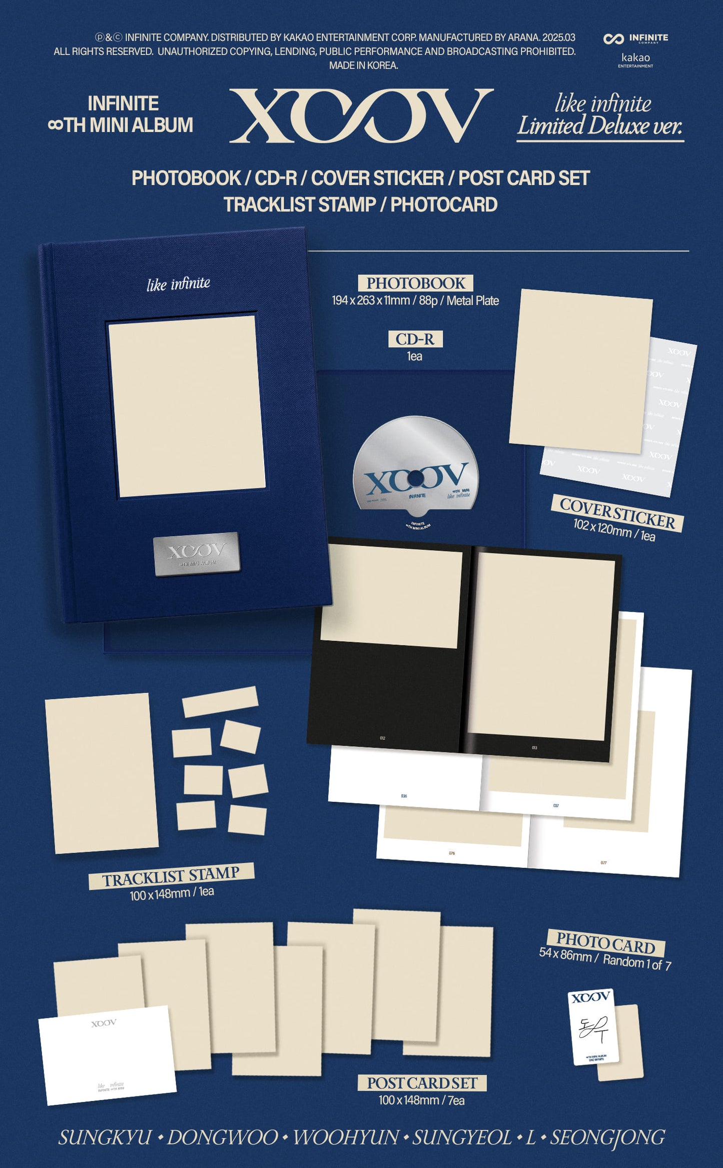 Infinite 8th Mini Album – LIKE INFINITE (Limited Deluxe Ver.)