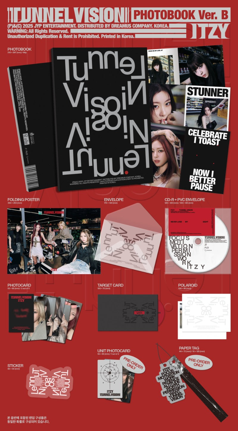 ITZY 11th Mini Album - TUNNEL VISION (Photobook Ver.) (Random)