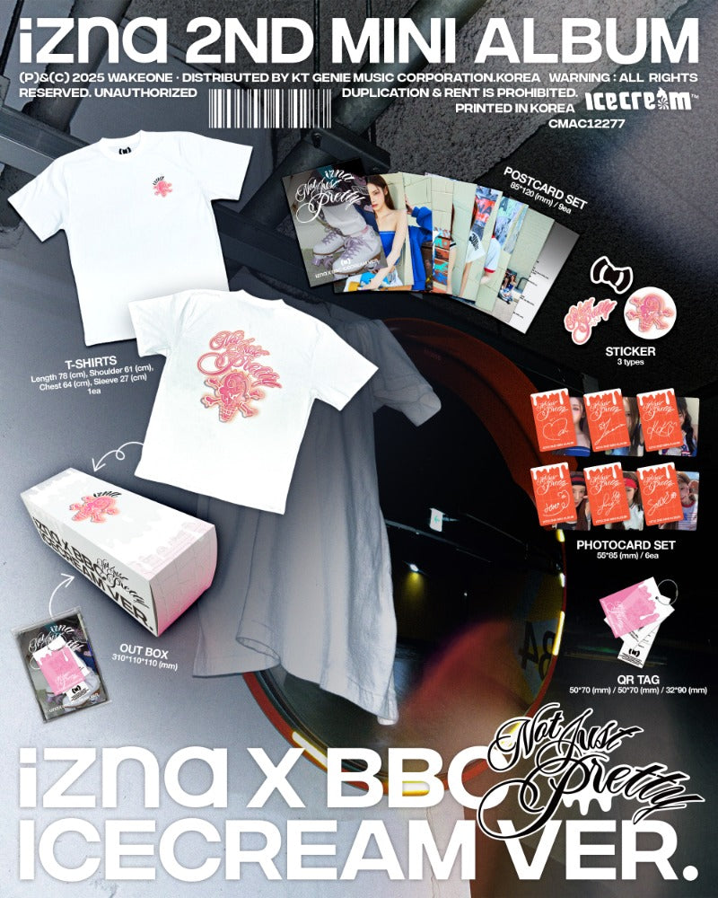 izna 2nd Mini Album - Not Just Pretty izna X BBC ICECREAM Ver. (Limited Edition)