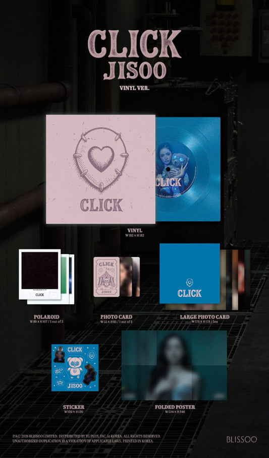 PRE-ORDER: JISOO Single Album - CLICK (Vinyl Ver.)