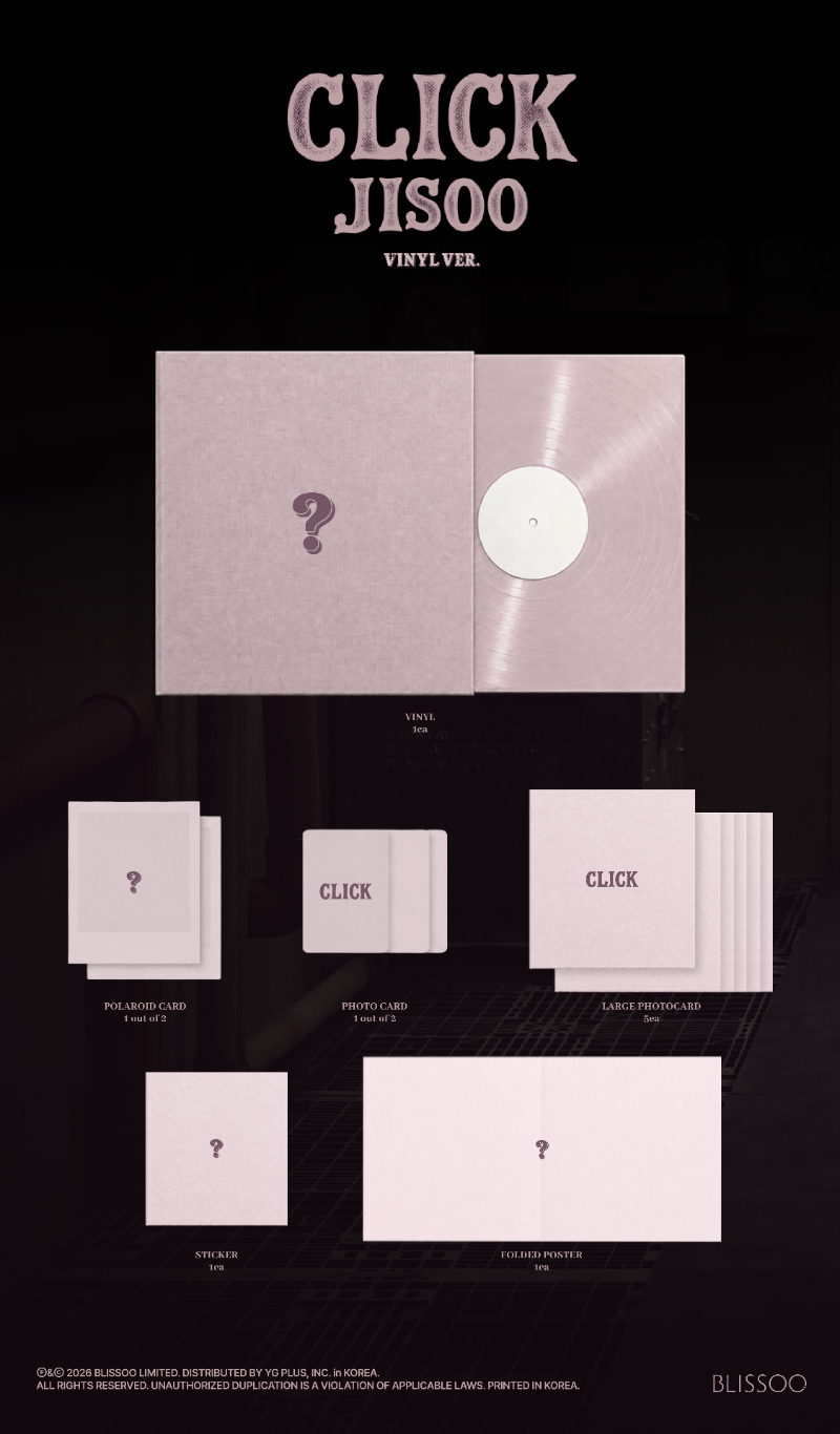 PRE-ORDER: JISOO Single Album - CLICK (Vinyl Ver.)