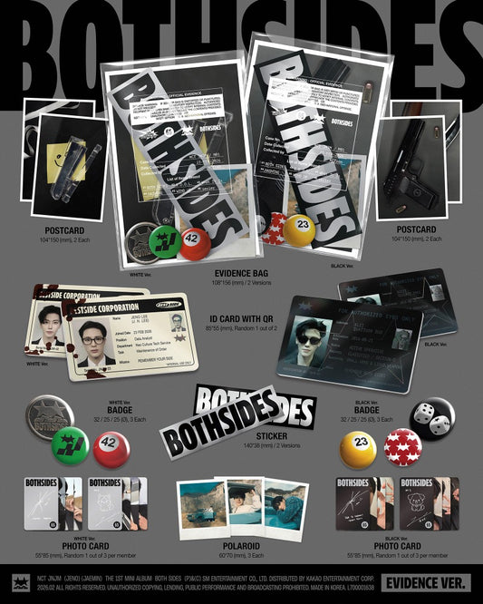NCT JNJM The 1st Mini Album - BOTH SIDES (Evidence Ver.) (Random)
