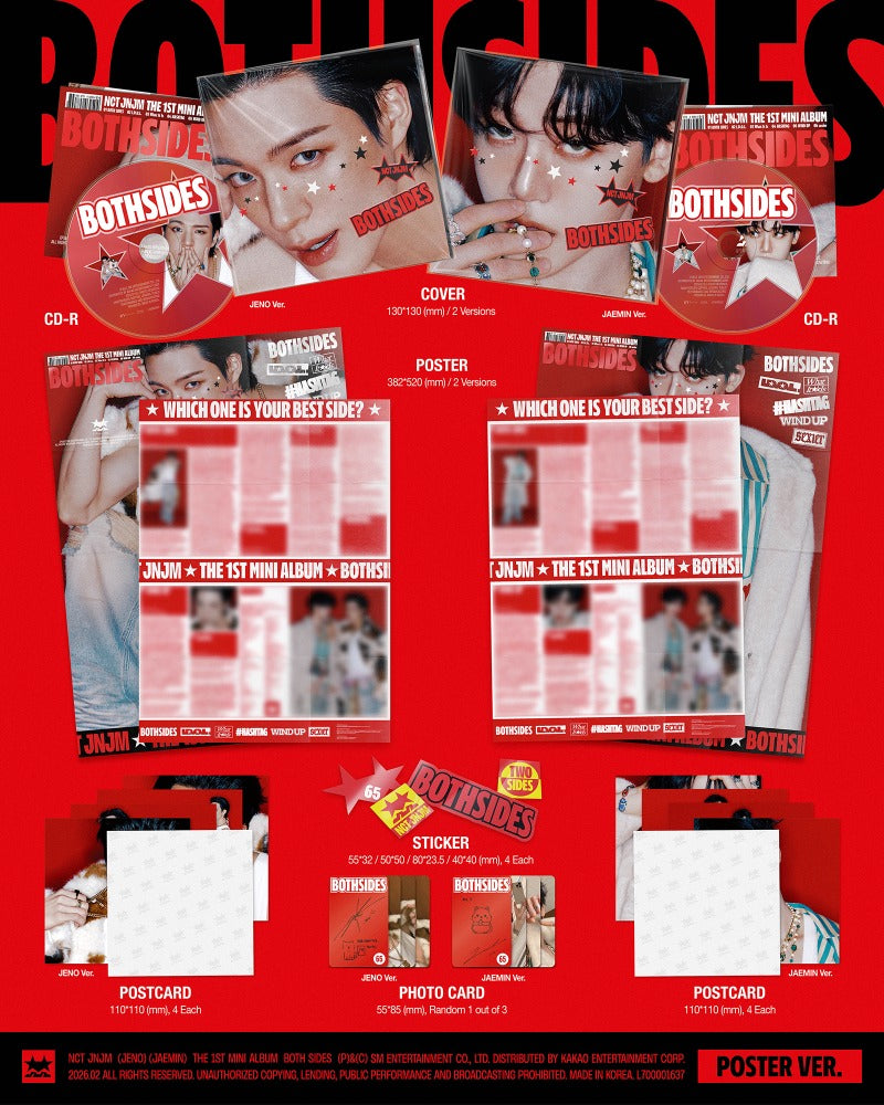 NCT JNJM The 1st Mini Album - BOTH SIDES (Poster Ver.) (Random)