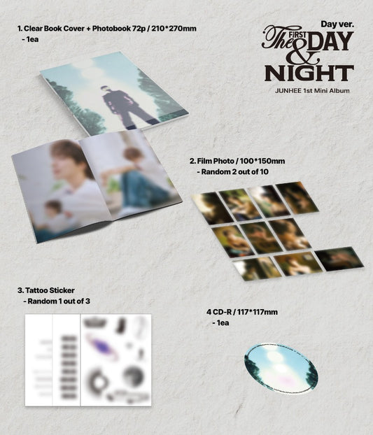 JUNHEE (A.C.E) 1st Mini Album - The First Day & Night (Random)