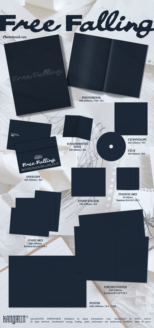 PRE-ORDER: KANGMIN (VERIVERY) 1st Single Album - Free Falling (Photobook Ver.)