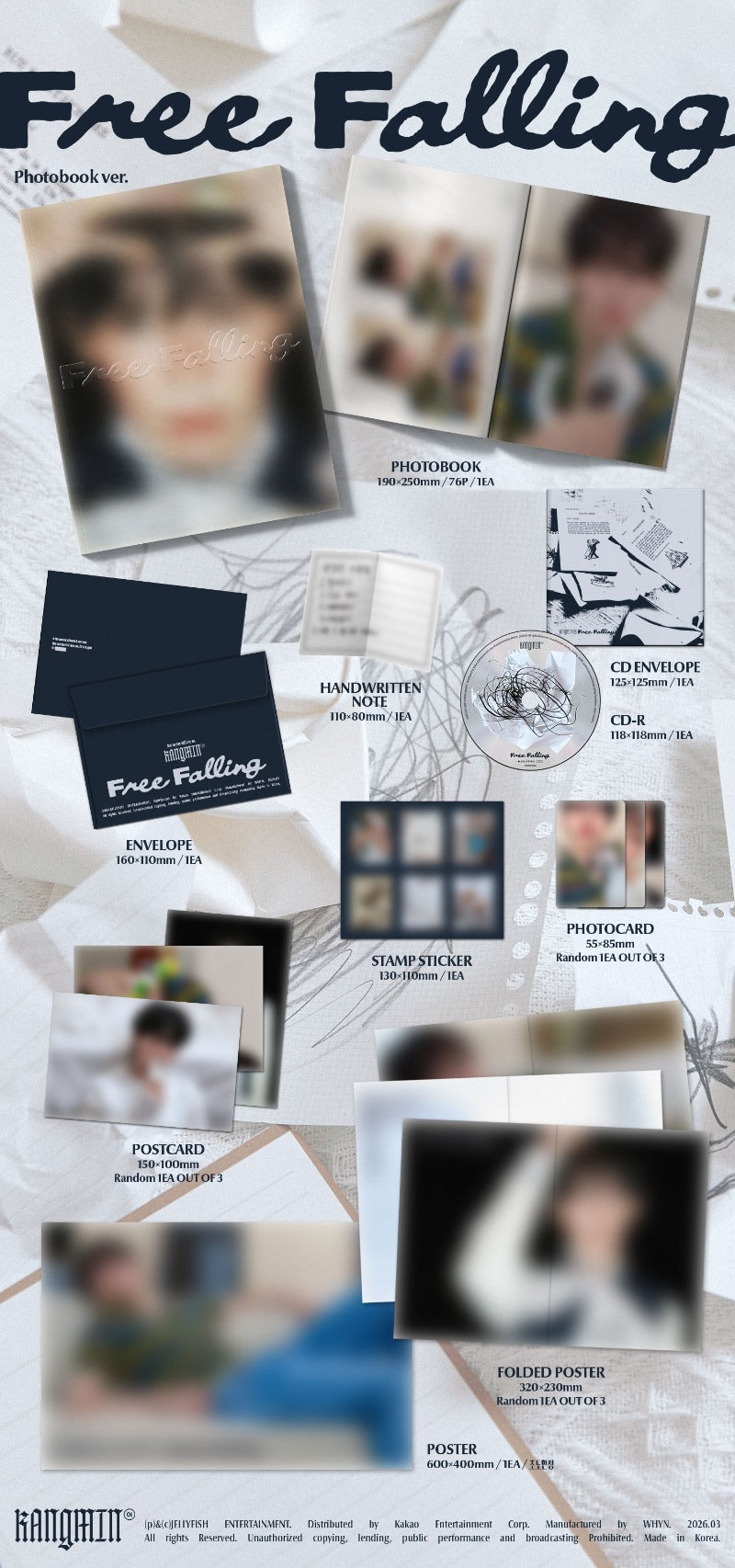 KANGMIN (VERIVERY) 1st Single Album - Free Falling (Photobook Ver.)