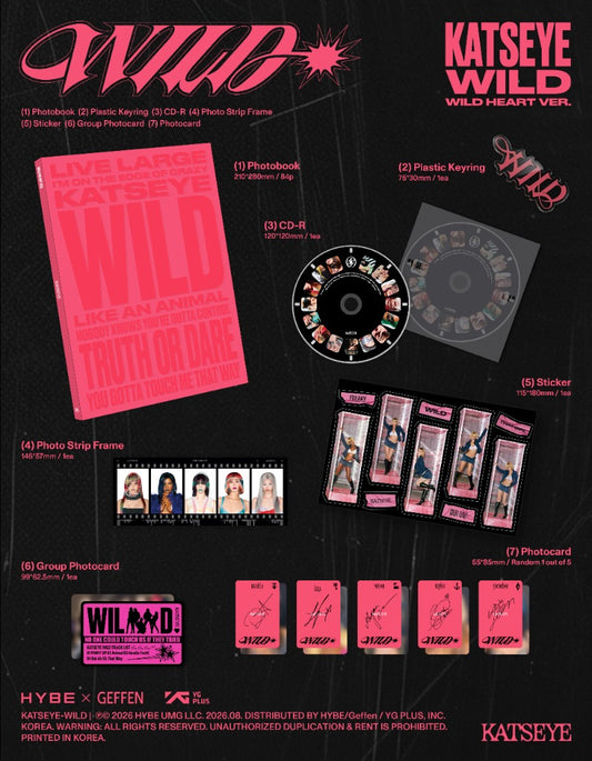 KATSEYE 3rd EP Album - WILD (Random)