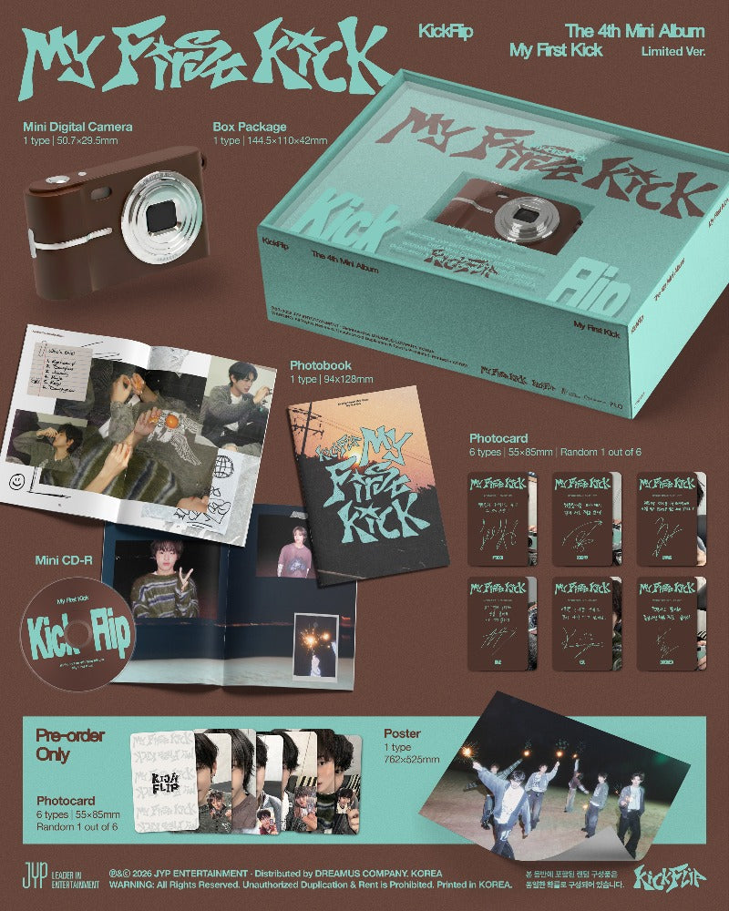 KickFlip The 4th Mini Album - My First Kick (Limited Ver.)