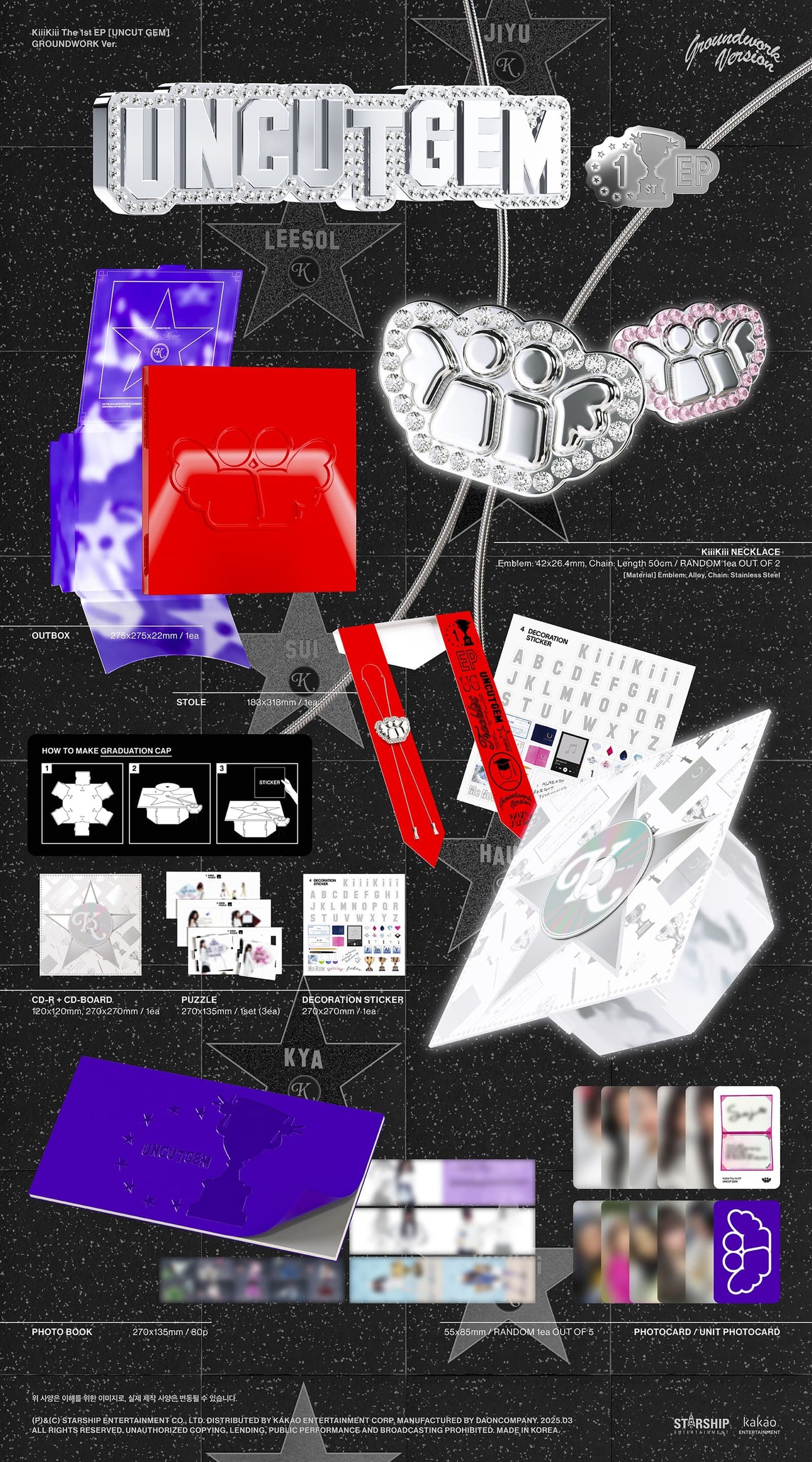 KiiiKiii The 1st EP – UNCUT GEM (GROUNDWORK Ver.) (Limited Edition)