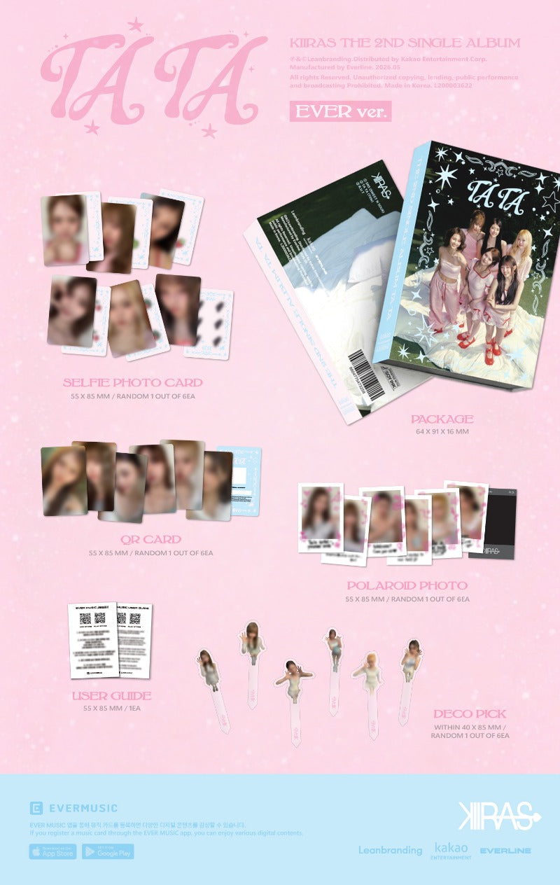 PRE-ORDER: KIIRAS 2nd Single Album - TA TA (EVER Ver.) (POCA Album)