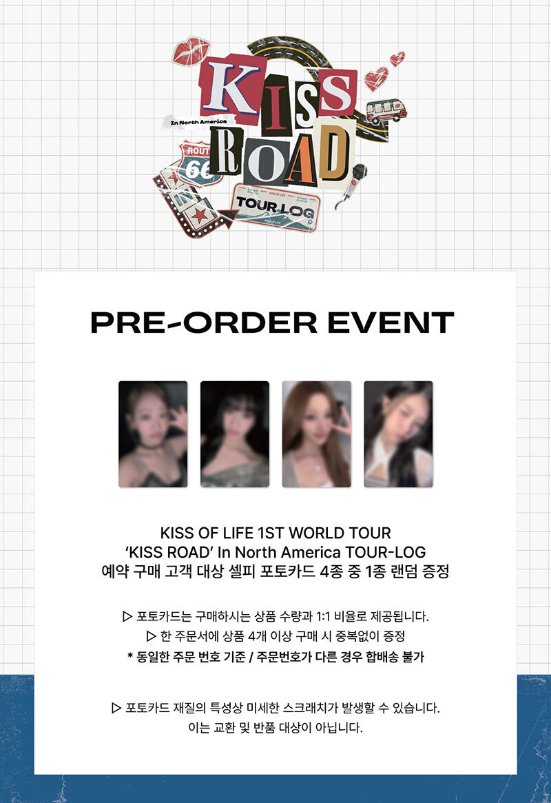KISS OF LIFE – 1st World Tour ‘KISS ROAD’ In North America TOUR-LOG (QR)