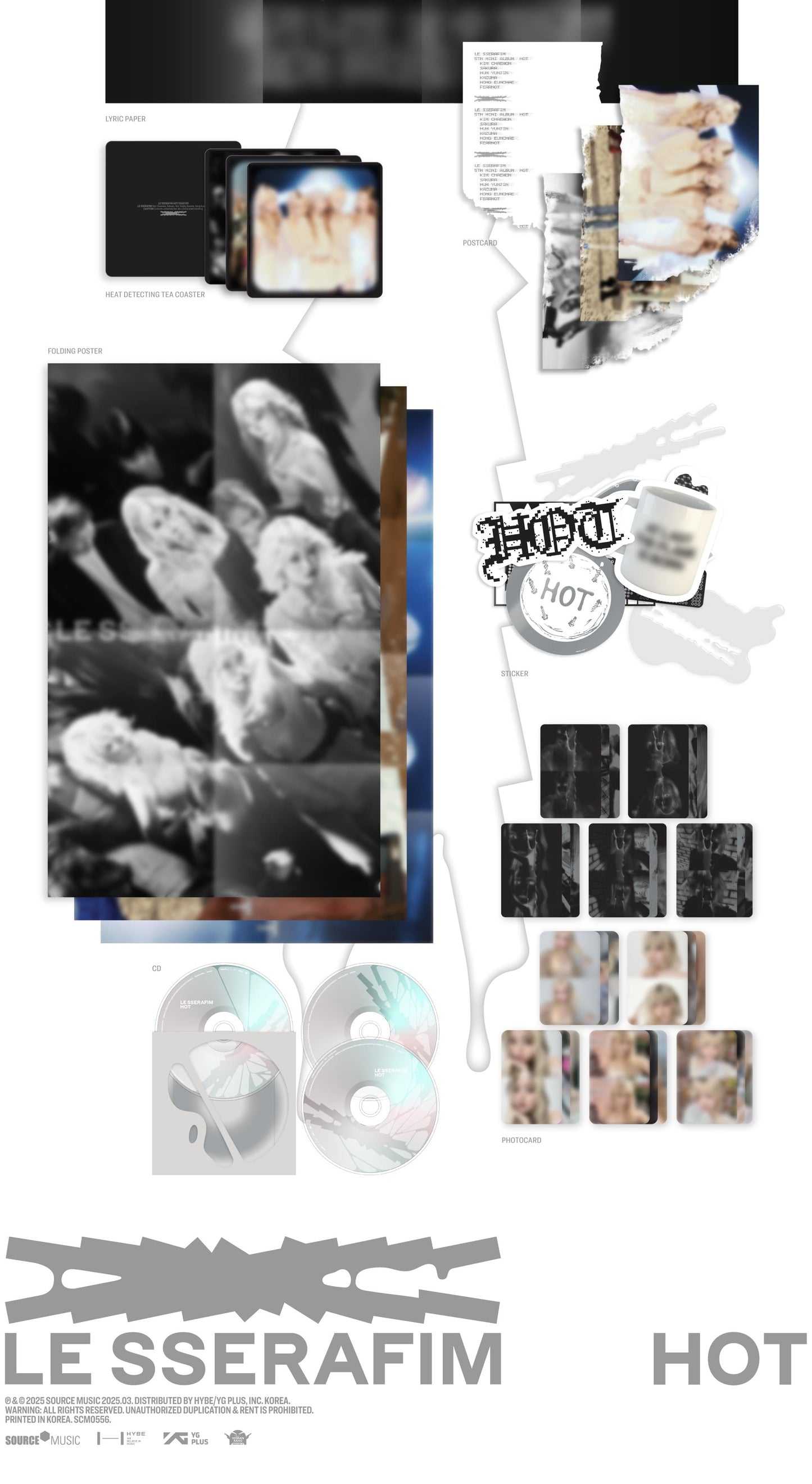 LE SSERAFIM 5th Mini Album – HOT (Random)