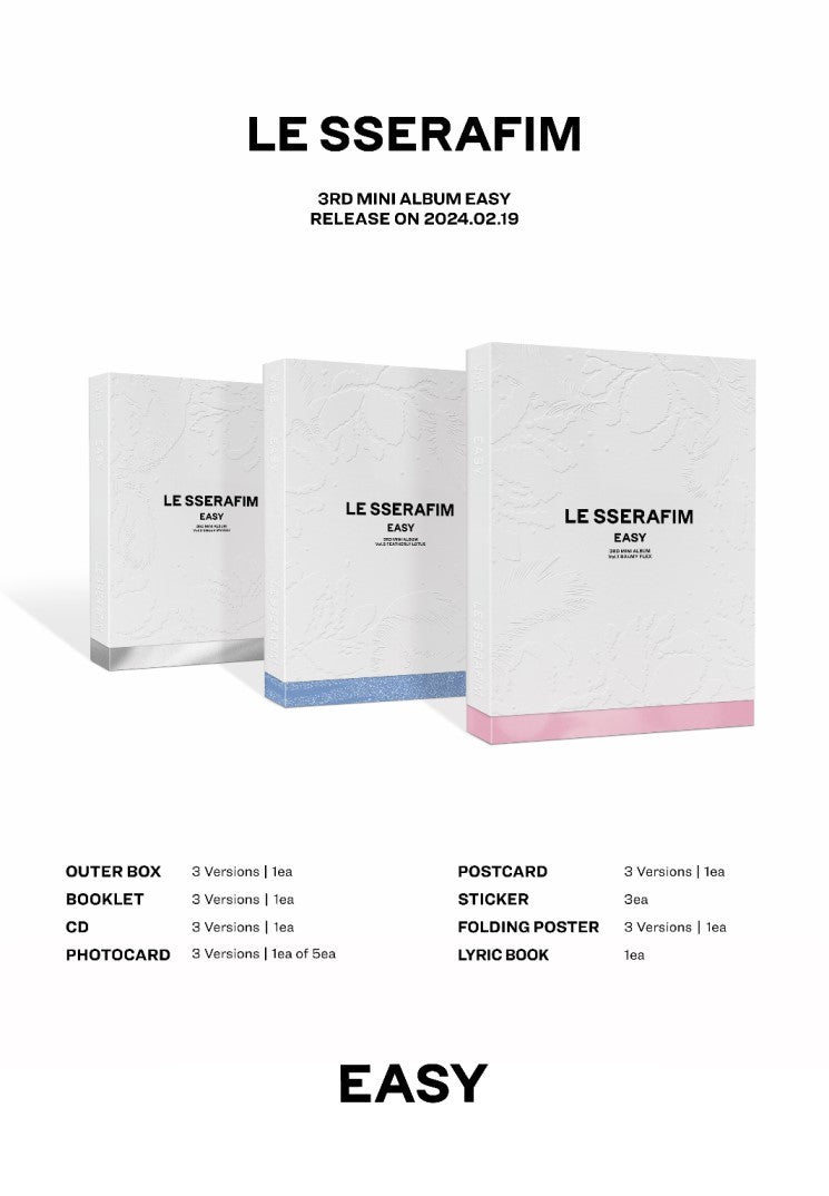 LE SSERAFIM Mini Album Vol. 3 – EASY (Random)