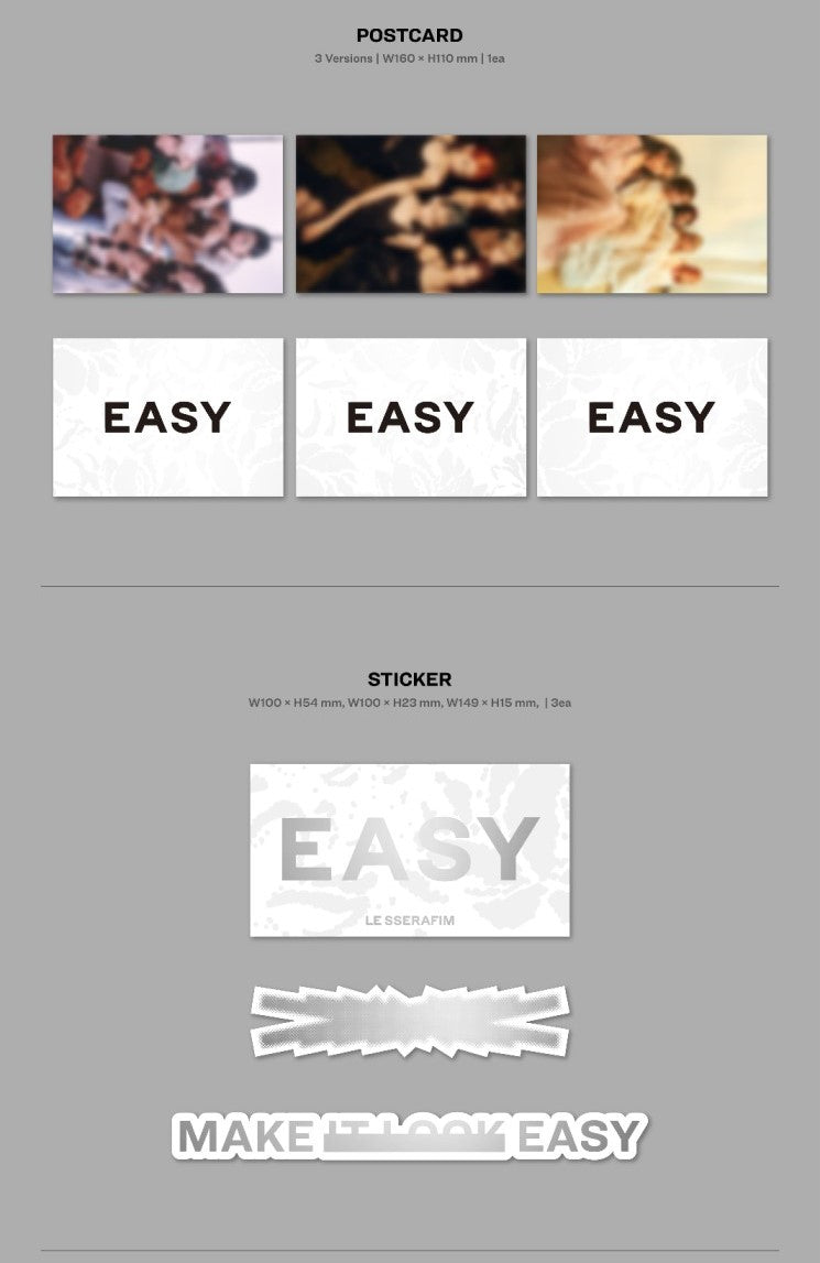 LE SSERAFIM Mini Album Vol. 3 – EASY (Random)