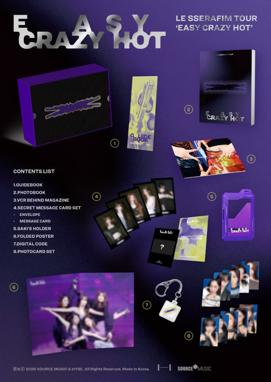 PRE-ORDER: LE SSERAFIM – LE SSERAFIM TOUR ‘EASY CRAZY HOT’ ENCORE IN SEOUL DC