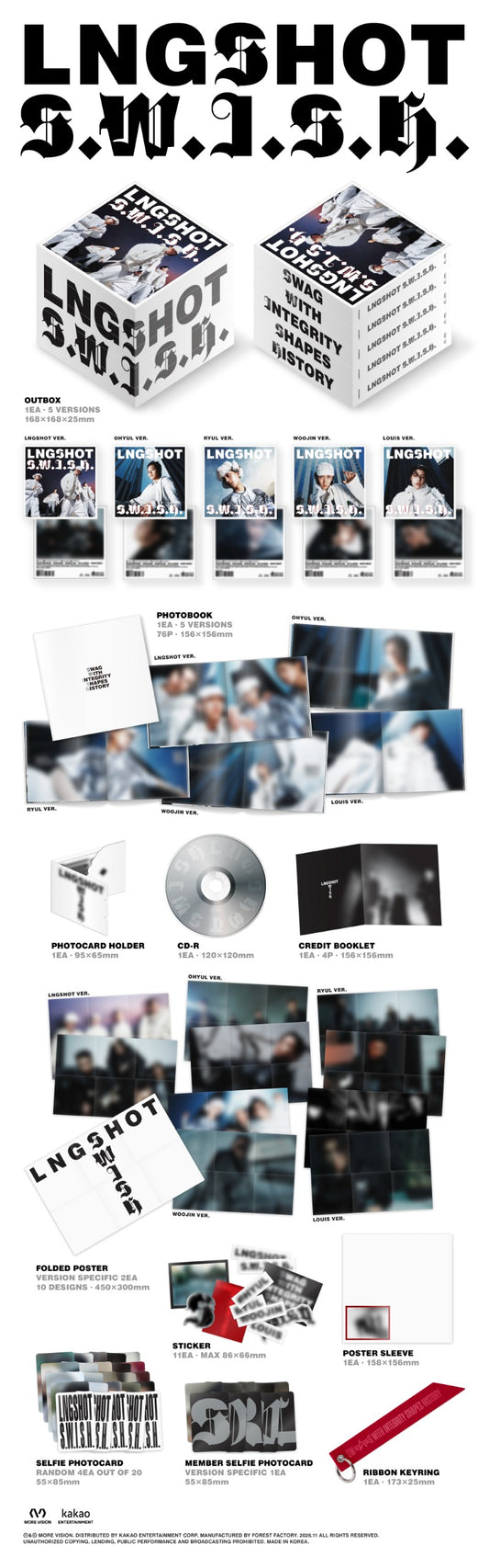 PRE-ORDER: LNGSHOT EP Album - S.W.I.S.H. (Standard Ver.) (Random)