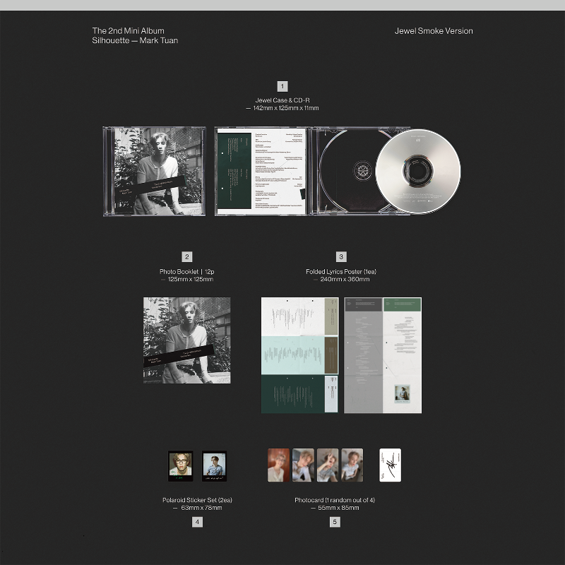 Mark Tuan (GOT7) 2nd Mini Album - Silhouette (Jewel Ver.)