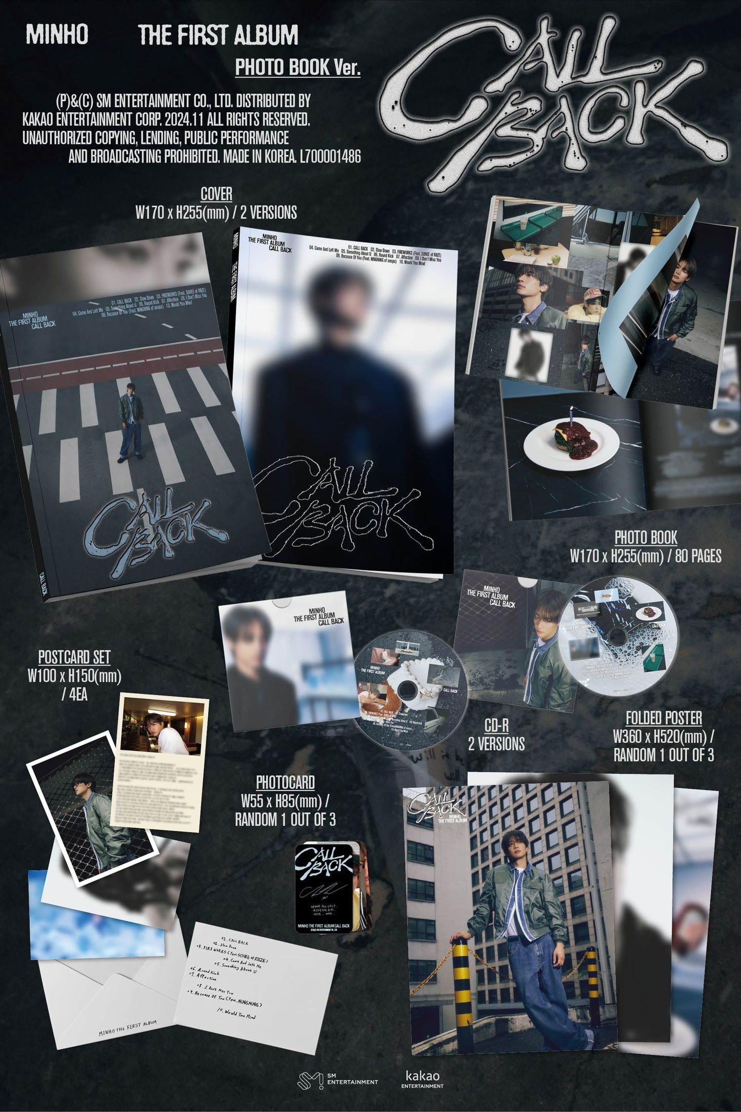 MINHO The 1st Album – CALL BACK (Photobook Ver.) (Random)