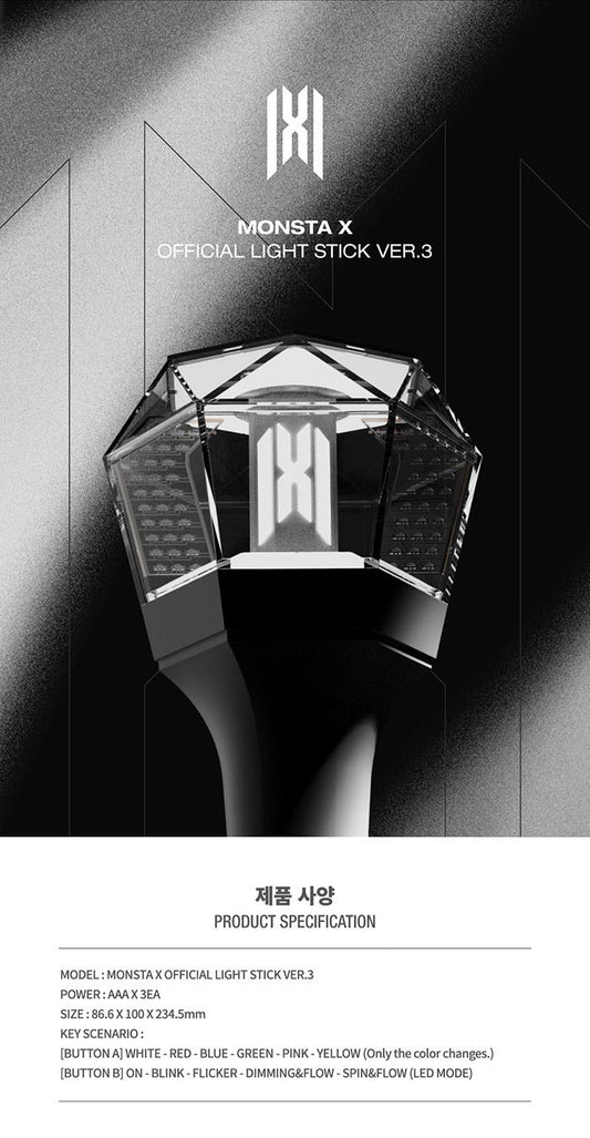 MONSTA X – OFFICIAL LIGHT STICK VER. 3