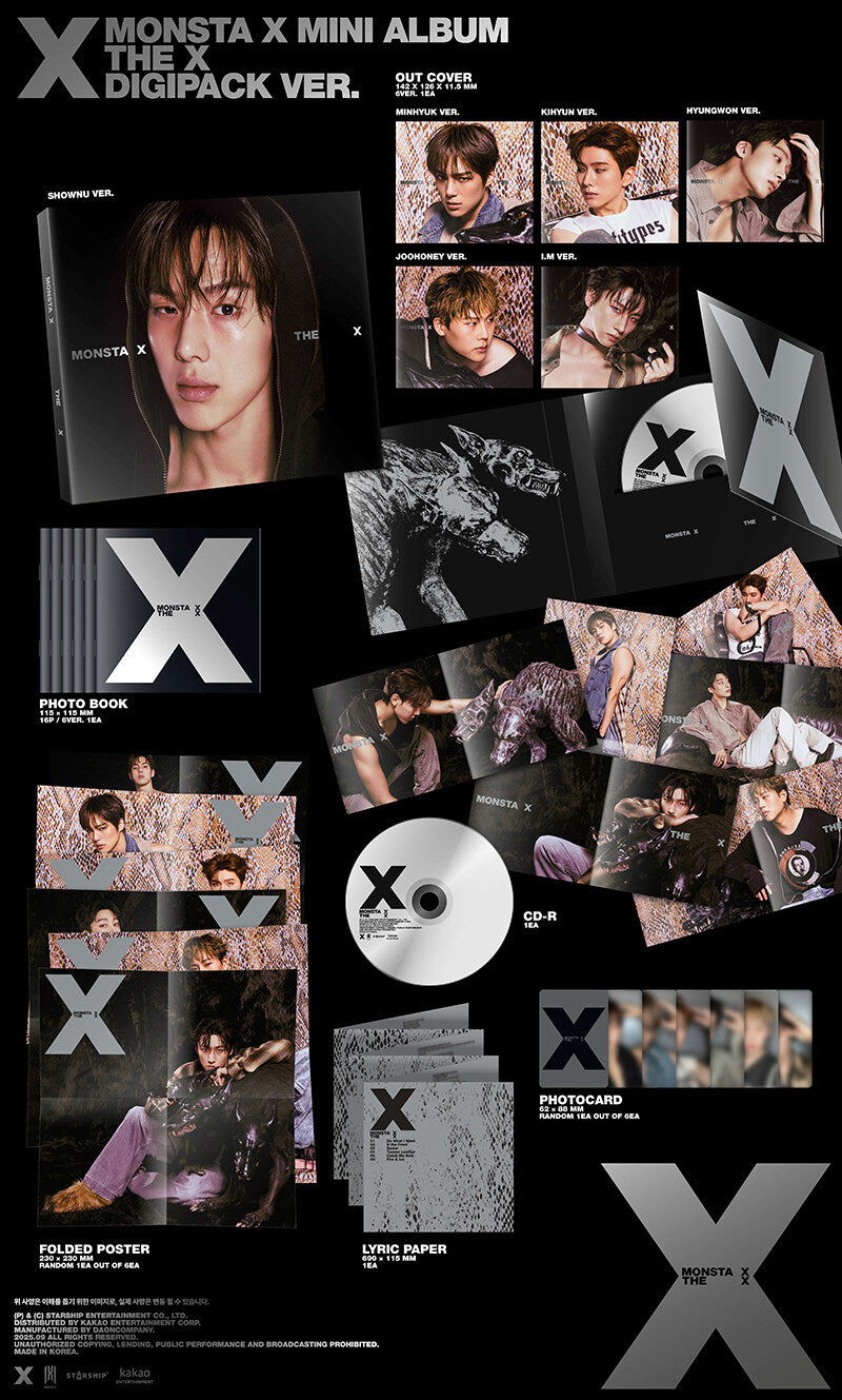 MONSTA X 13th Mini Album – THE X (DIGIPACK VER.) (Random)