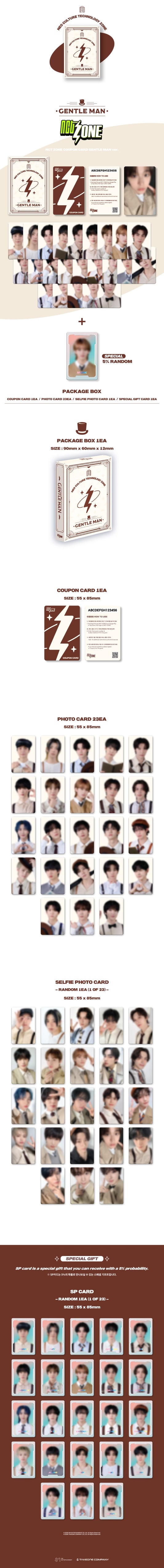 PRE-ORDER: NCT – NCT ZONE COUPON CARD (GENTLE MAN Ver.)