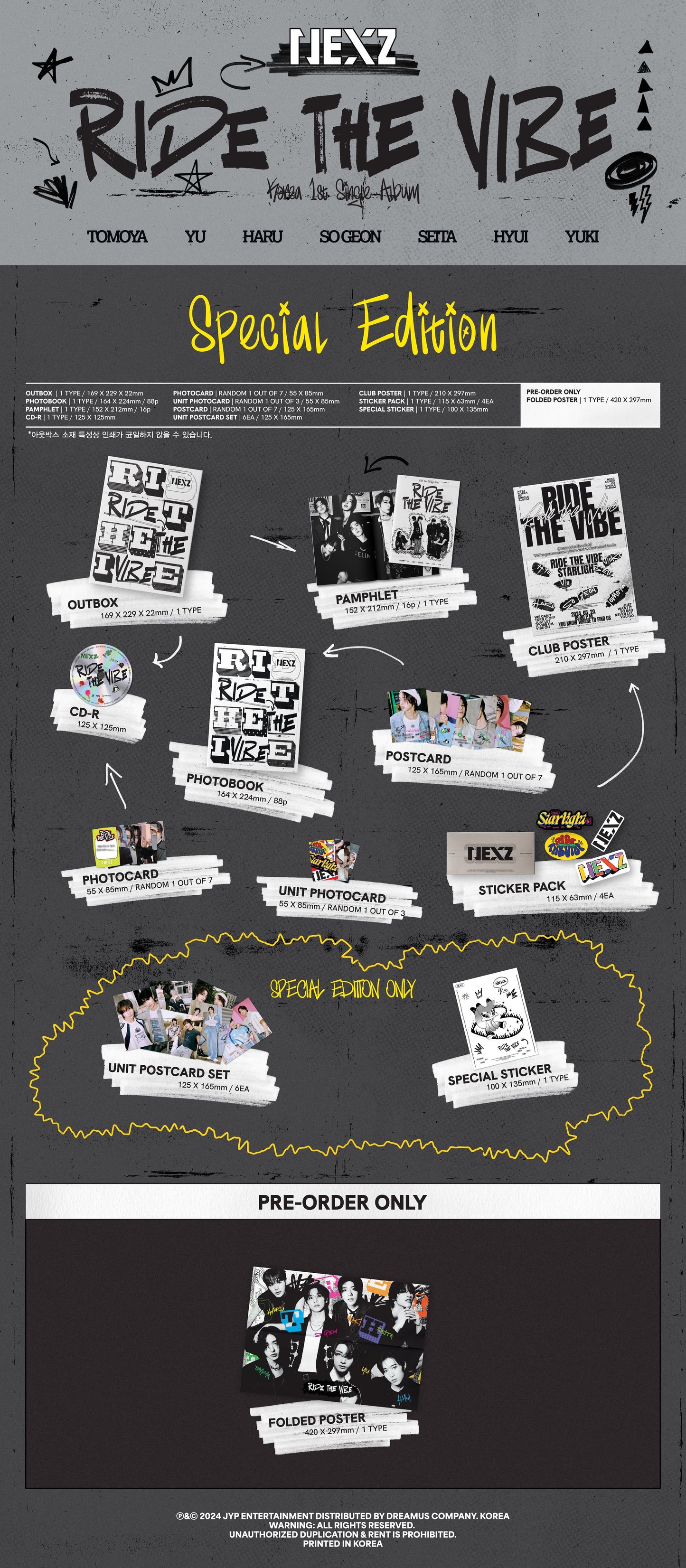 NEXZ Korea 1st Single Album – Ride the Vibe (Special Edition)