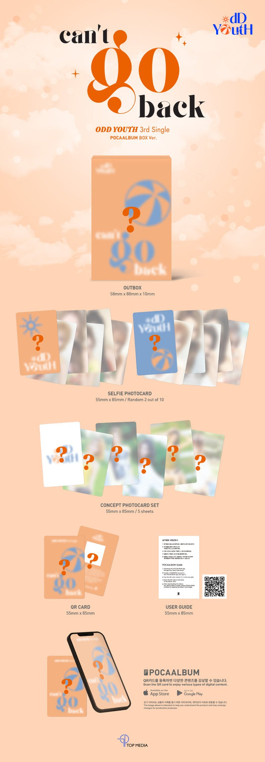 PRE-ORDER: ODD YOUTH 3rd Single - can’t go back (POCA Album Box Ver.)
