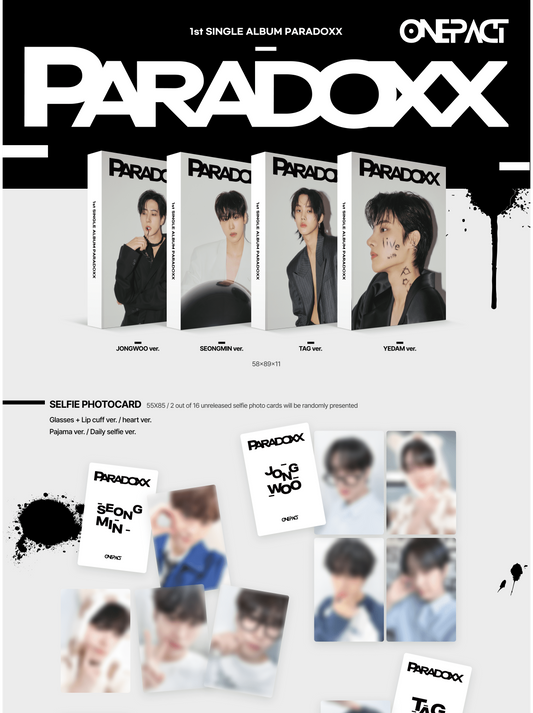 ONE PACT 1ST SINGLE ALBUM – PARADOXX (hello Photocard Album) (Random)
