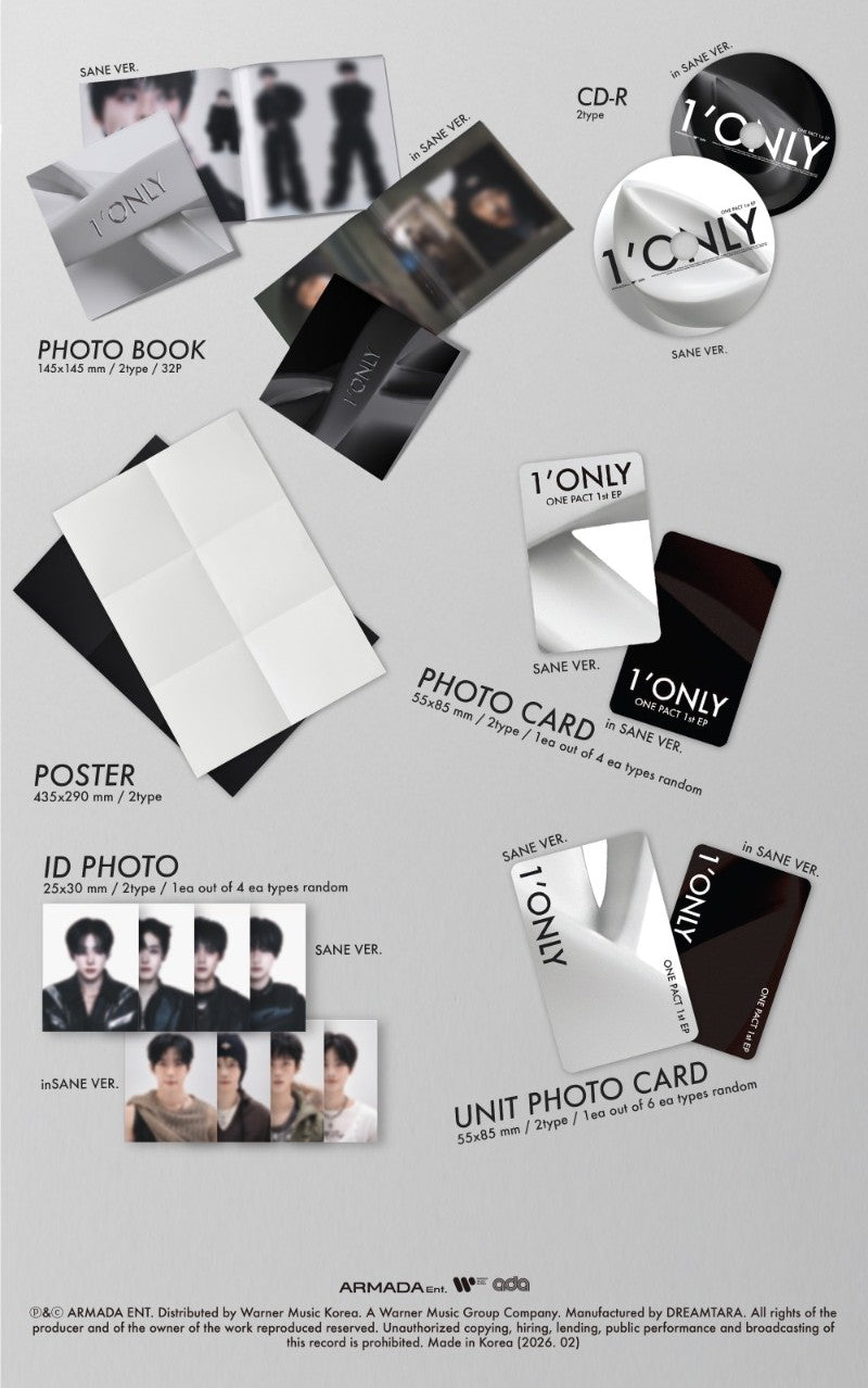 ONE PACT 1st EP - 1’ONLY (Random)