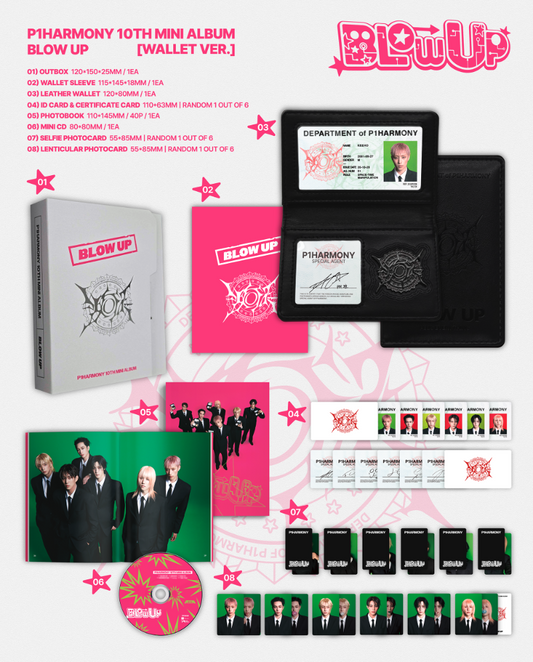 PRE-ORDER: P1Harmony 10th Mini Album - BLOW UP (Wallet Ver.)