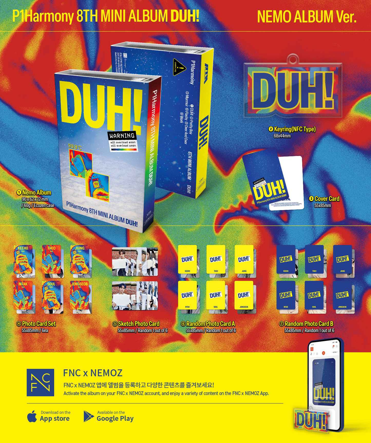 P1Harmony 8th Mini Album – DUH! (NEMO ALBUM Ver.)