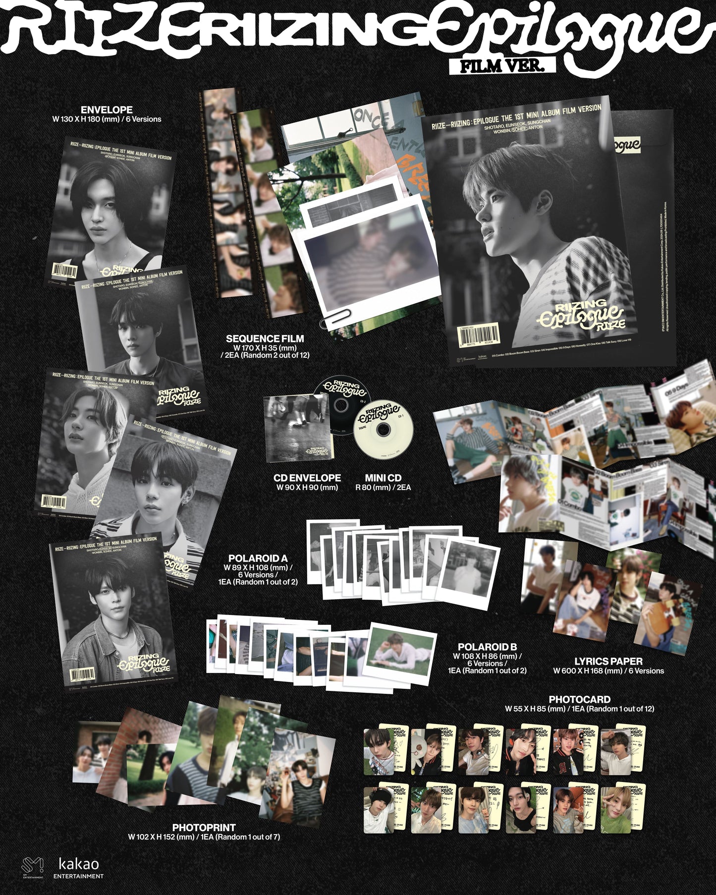 RIIZE The 1st Mini Album – RIIZING : Epilogue (FILM Ver.) (Random)
