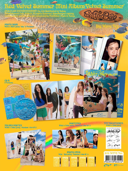 PRE-ORDER: Red Velvet Summer Mini Album - Velvet Summer (Big Wave Ver.) (Random)