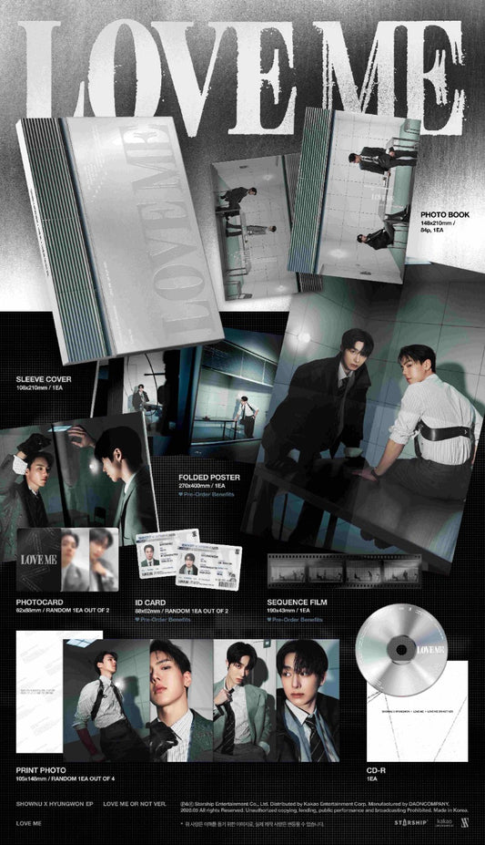 SHOWNU X HYUNGWON EP - LOVE ME (Love Me Or Not / Losing Control Ver.)
