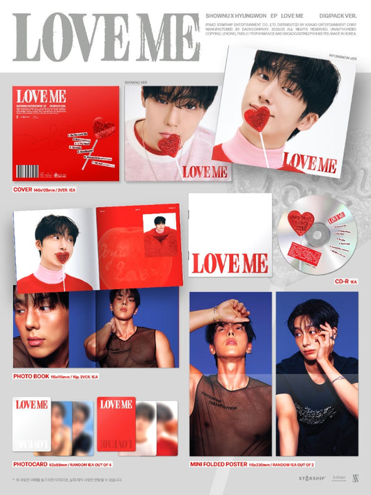 SHOWNU X HYUNGWON EP - LOVE ME (Digipack Ver.) (Random)