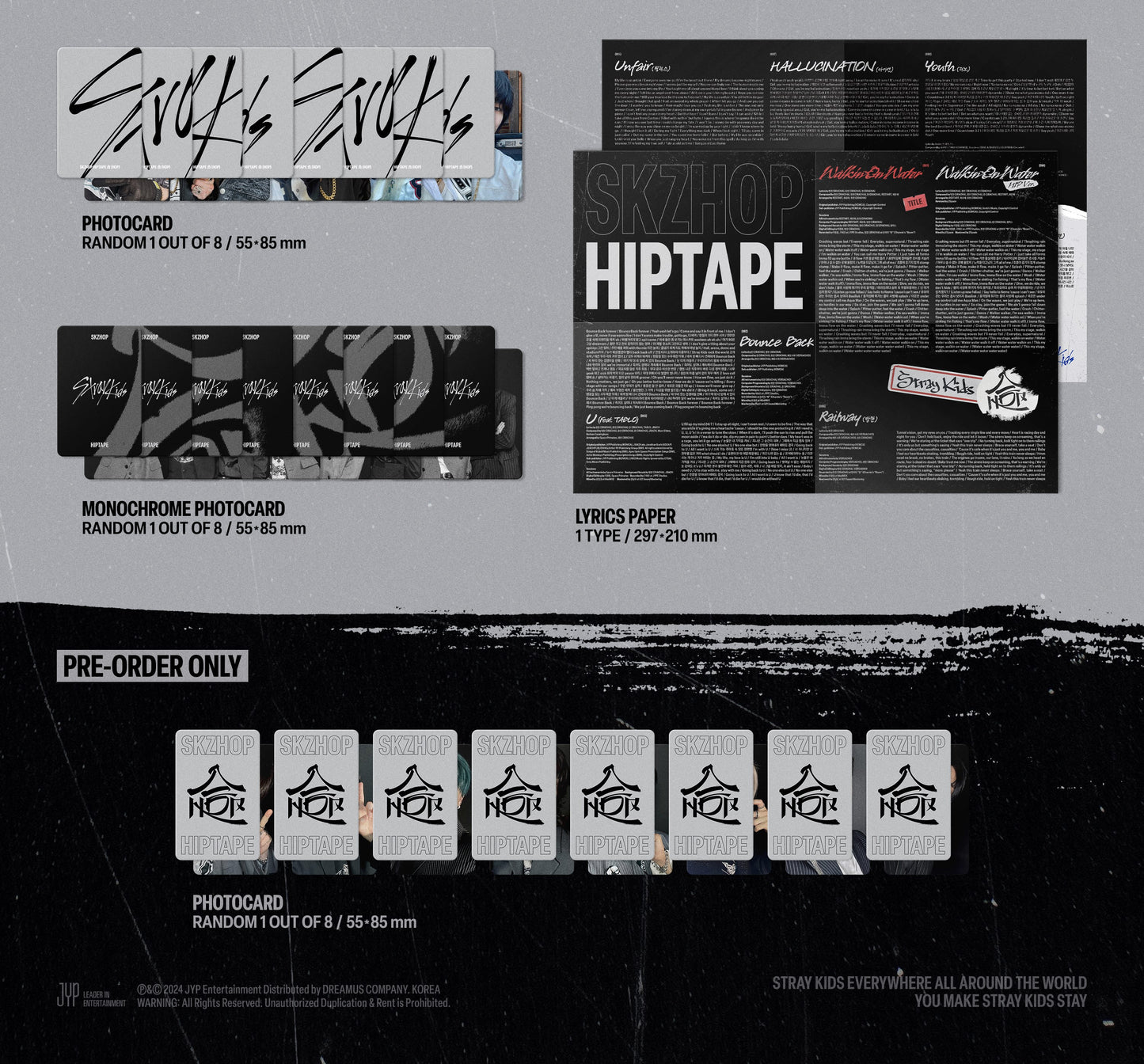 Stray Kids – SKZHOP HIPTAPE (合/HOP) (ACCORDION Ver.) (Random)