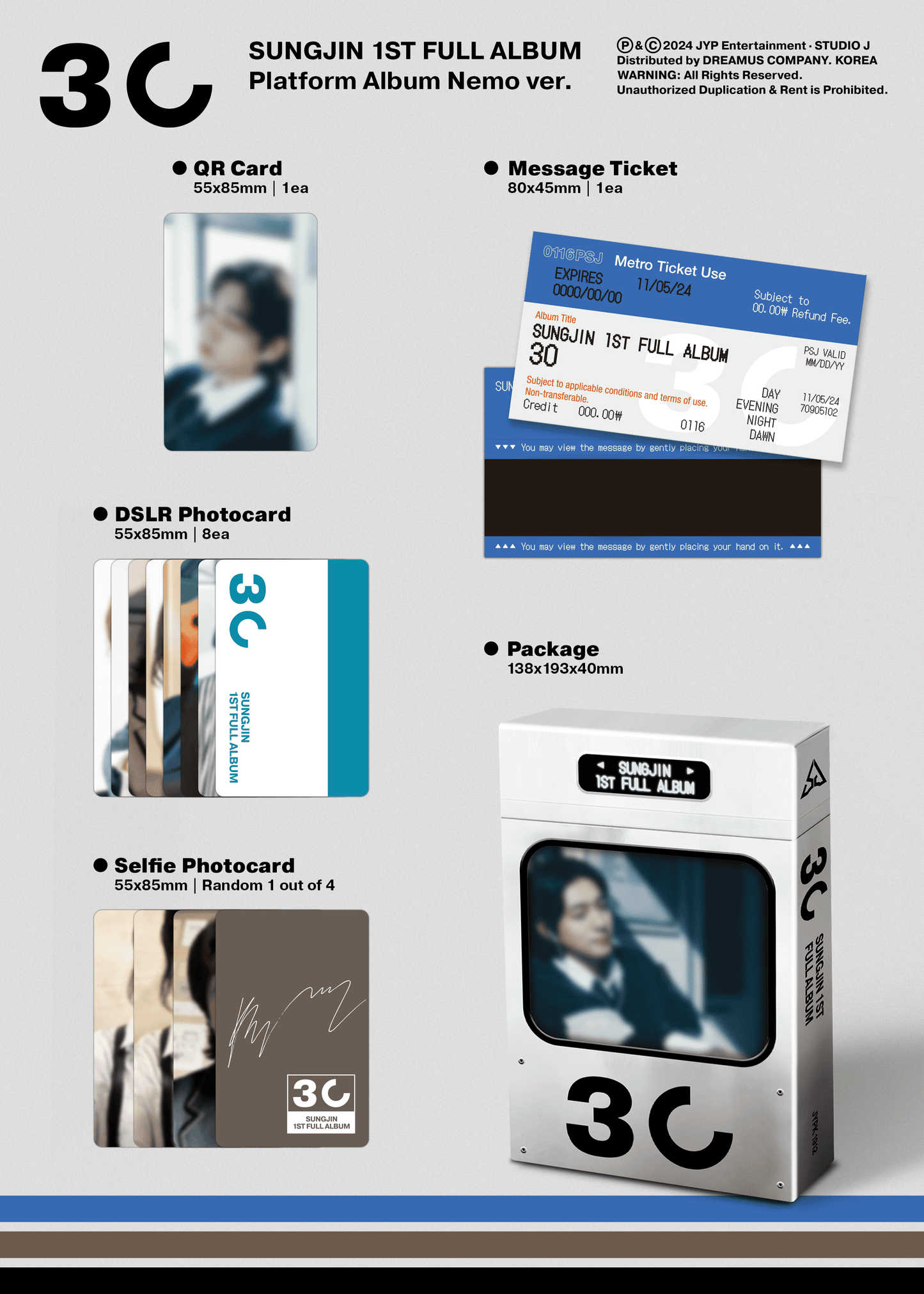 SUNGJIN (Day6) 1st Full Album – 30 (Platform Album Nemo Ver.)