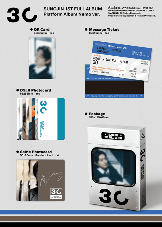 SUNGJIN (Day6) 1st Full Album – 30 (Platform Album Nemo Ver.)