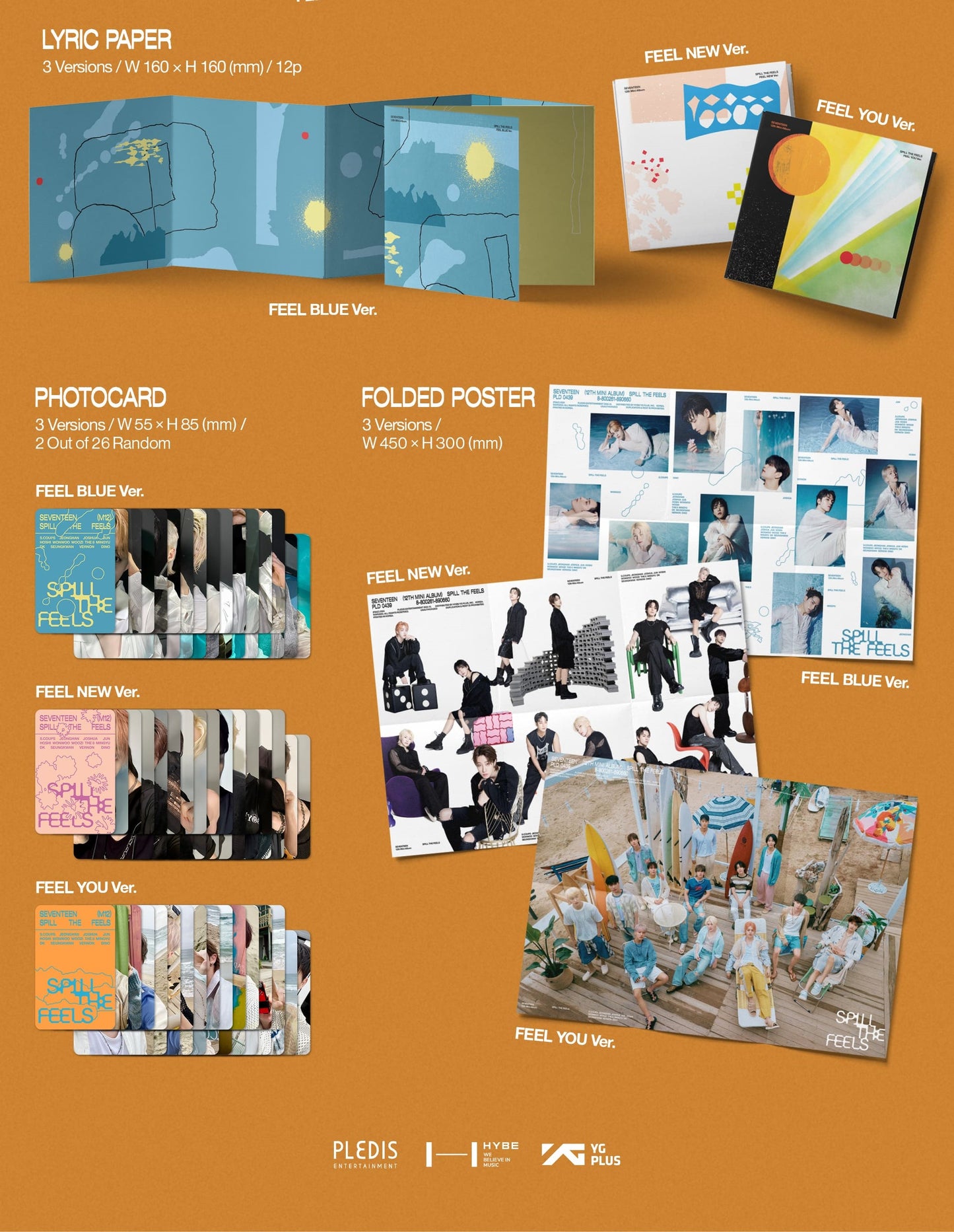 SEVENTEEN 12th Mini Album - SPILL THE FEELS (Standard Ver.) (Random)