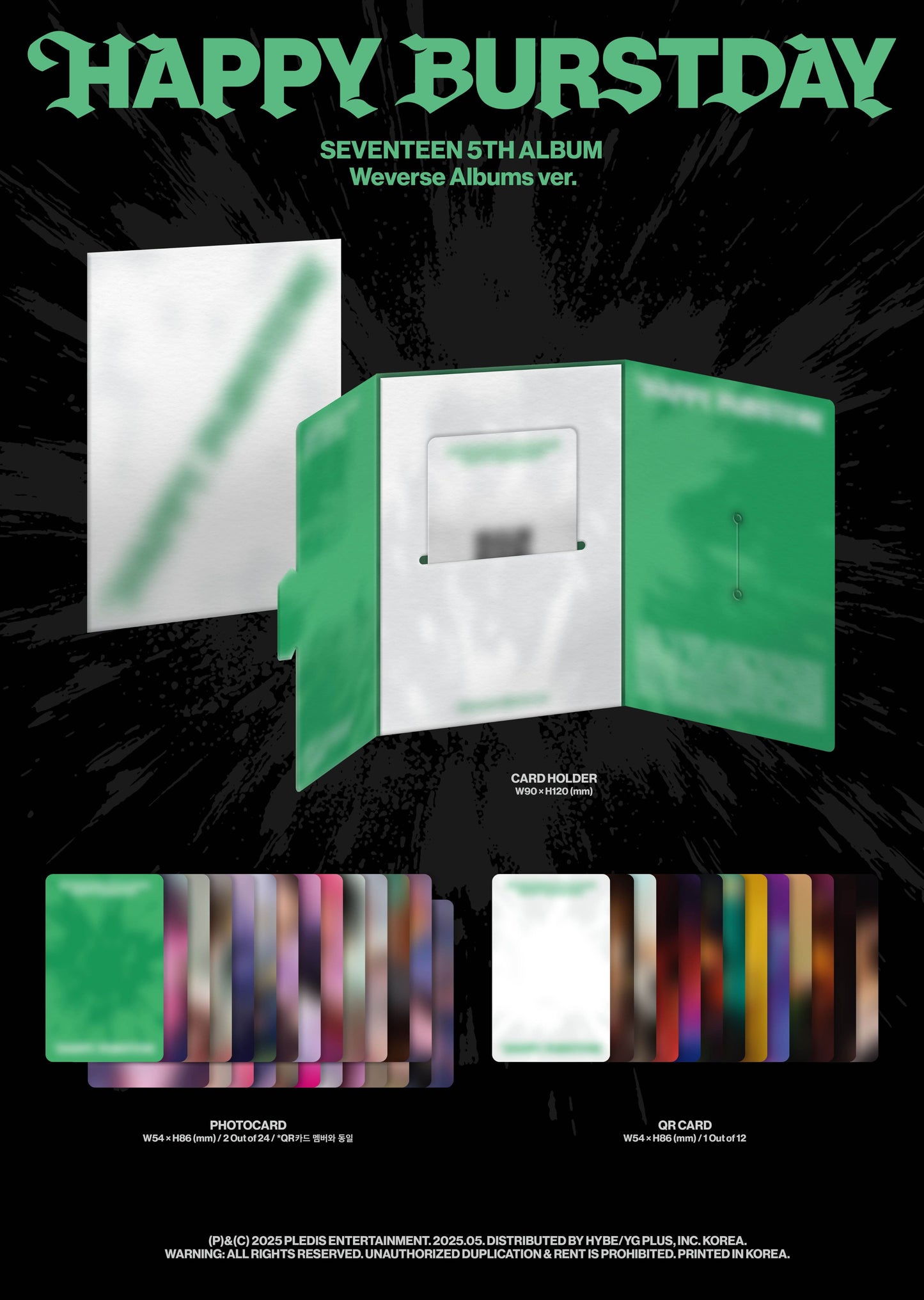 SEVENTEEN 5th Album – HAPPY BURSTDAY (Weverse Albums Ver.)