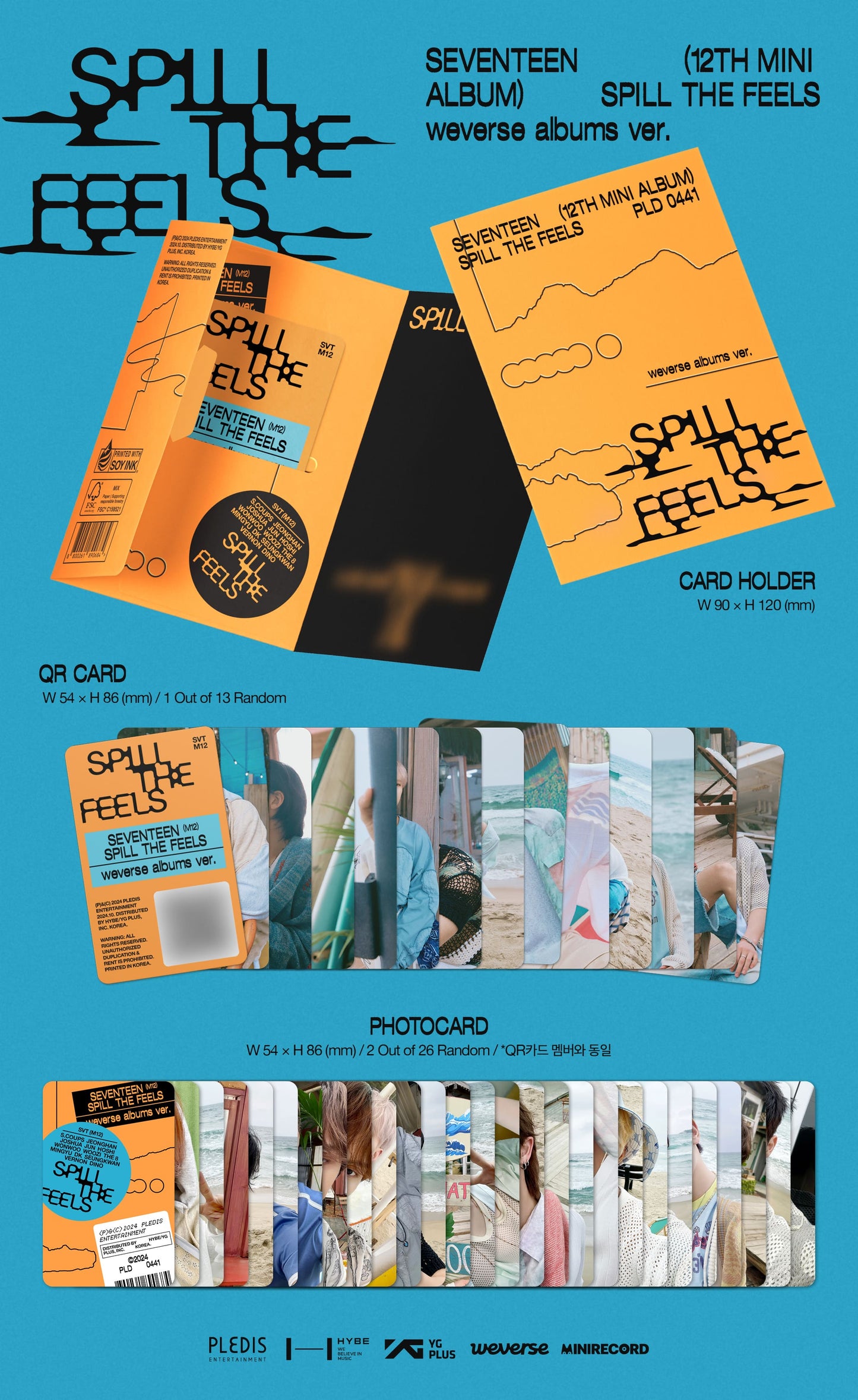 SEVENTEEN 12th Mini Album - SPILL THE FEELS (Weverse Albums Ver.)
