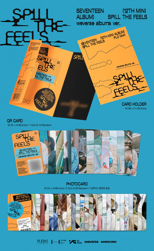SEVENTEEN 12th Mini Album - SPILL THE FEELS (Weverse Albums Ver.)